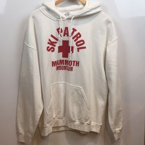 SKI PATROL WHITE ZIP UP